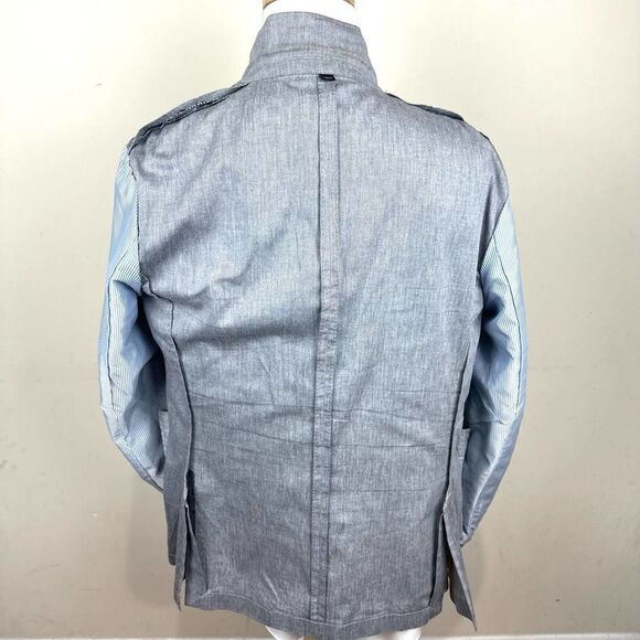 J.Crew‎ Grey Ludlow Somelos Cotton Blazer Men’s 44R Read - Picture 8 of 16